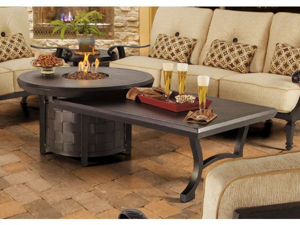 Castelle Fire Pit and Side Table by Pride Family Brands